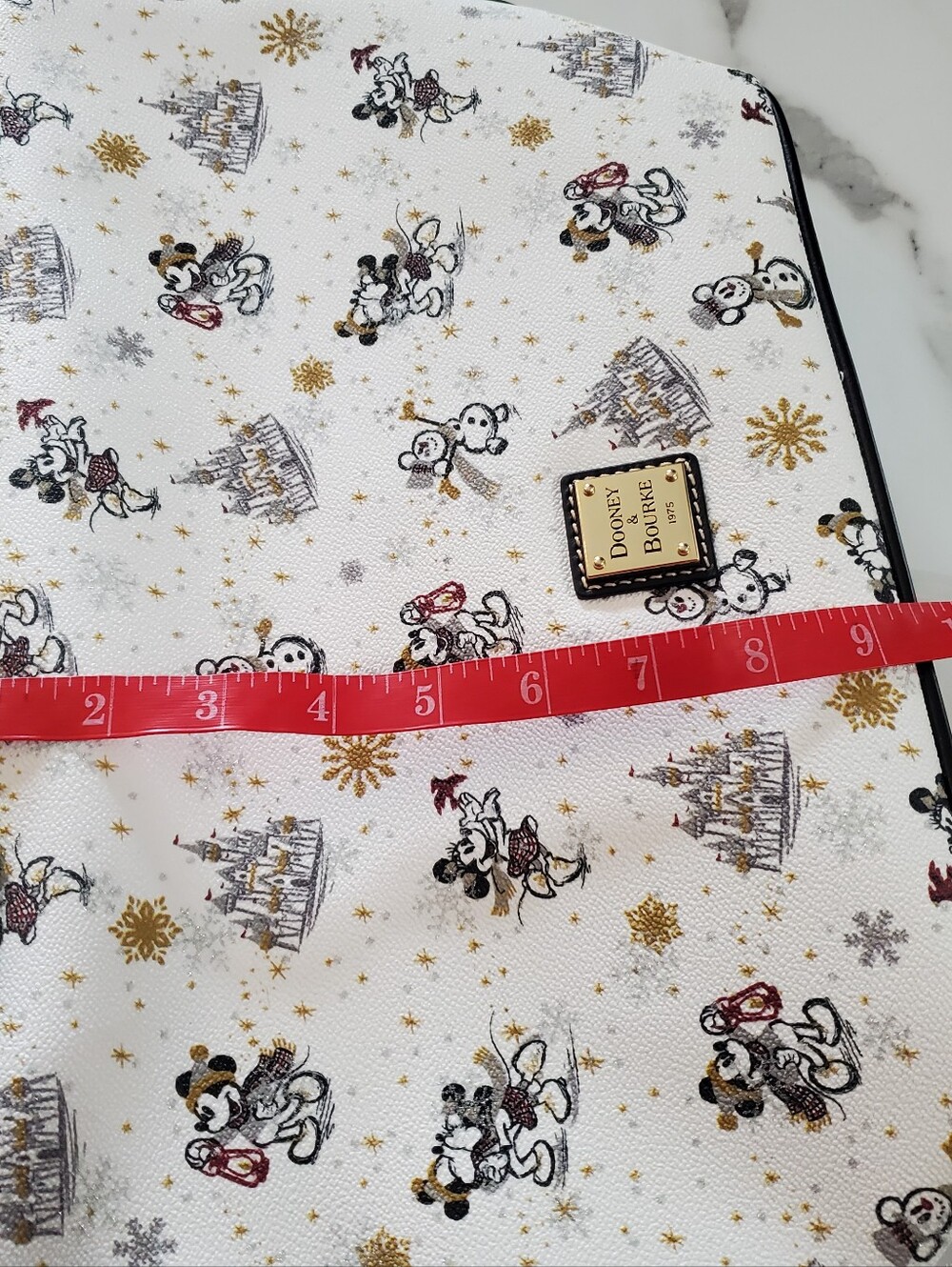 Disney Parks Dooney & Bourke Holiday Winter Mickey Tote Bag - Picture 10 of 17